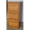 Image 2 : Oak file cabinet,44" x 18" x 29"