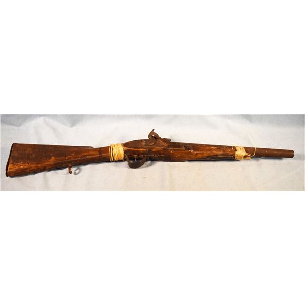 Early Flintlock Buffalo Runner. First repeaters of the plains. Shows Indian use. Indians would put s