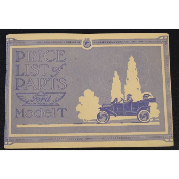 3 books: 1915 Ford Model T Parts Catalog; 1931 Chevrolet Instruction Manual & 1931 Ford Model A Inst