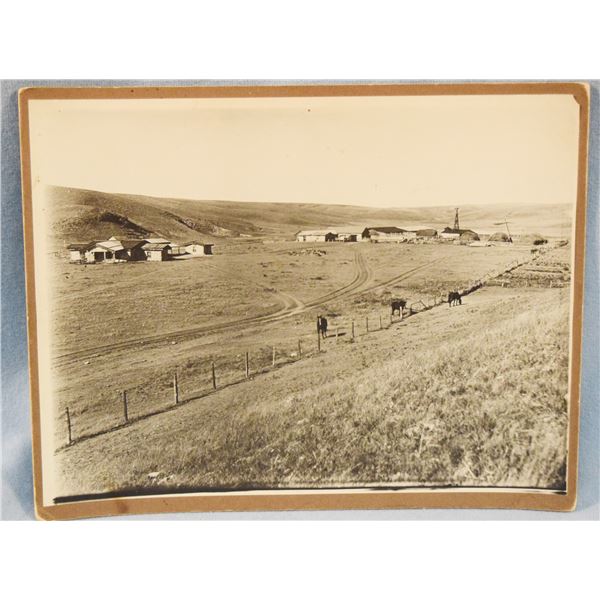 Vintage photo - 1900's Nacey Ranch North Big Muddy near Culbertson, MT, 6.5" x 8.5"
