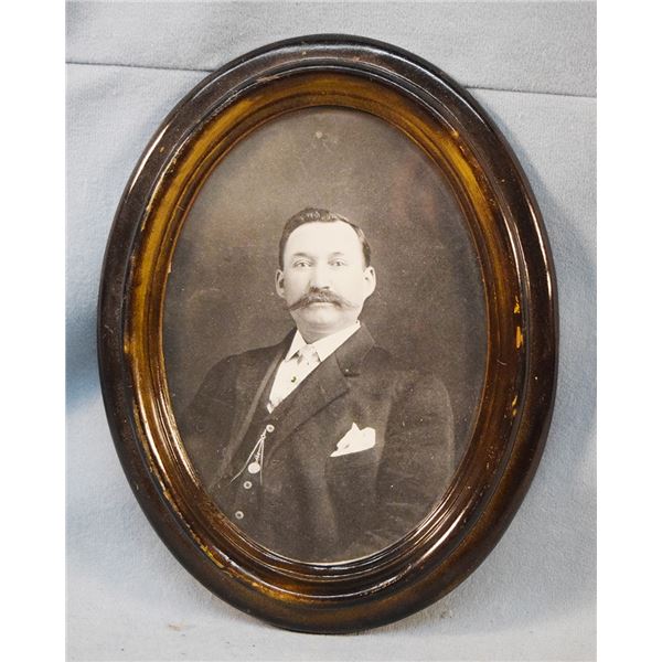 G. S. Garcia portrait photo, framed, 9" x 6", appears to be original