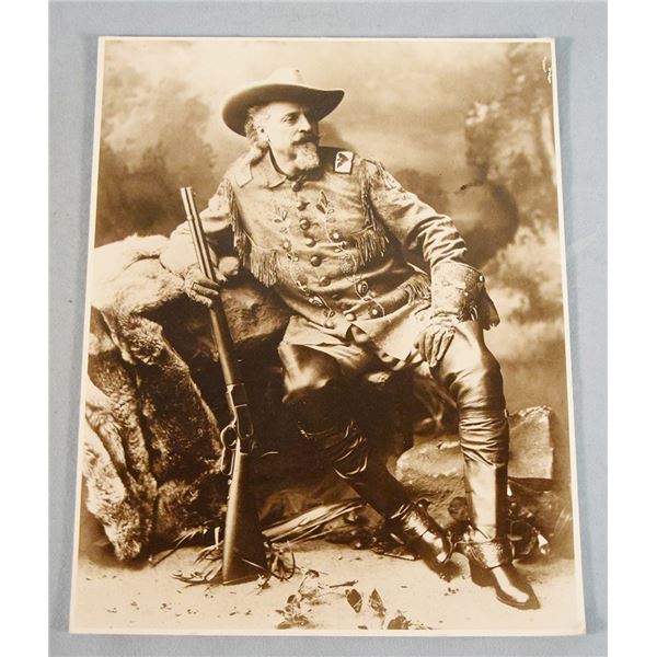 Buffalo Bill portrait photo print, 11" x 14", taken in London, England