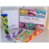 Image 1 : New Silicone Popsicle Molds + Cake Pops Receipe Book (hard cover)