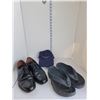 Image 1 : Mens Size 11 Dack Shoes + Flip Flops and Hat