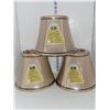 Image 1 : Lot of 3 Hampton Bay Gold Lamp Shades in Org Shipping Box