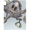 Image 8 : Antique Cast or Wroght Iron Wired Chandelier with Matching Light Covers