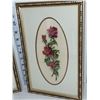 Image 4 : 2 Framed Petit Point , White Ceramic Urn Style Pot, Lord Nelson Antique Crazed Glass Pitcher
