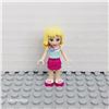 Image 1 : LEGO Friends Stephanie - Magenta Layered Skirt, Light Aqua Top with Flower