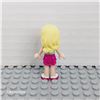 Image 2 : LEGO Friends Stephanie - Magenta Layered Skirt, Light Aqua Top with Flower