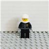 Image 1 : LEGO Police - City Leather Jacket with Gold Badge, White Helmet, Trans-Brown Visor, Black Eyebrows
