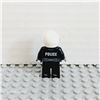 Image 2 : LEGO Police - City Leather Jacket with Gold Badge, White Helmet, Trans-Brown Visor, Black Eyebrows
