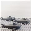Image 1 : LEGO Three Shark with Rounded Nose and Debossed Gills and Eyes