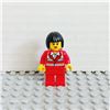 Image 1 : LEGO Paramedic - Red Uniform, Female, Black Bob Cut Hair