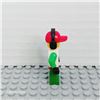 Image 3 : LEGO Race Car Mechanic, White Racing Suit with Octan Logo, Red Cap with Hole, Headphones, Smirk and 