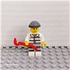 Image 1 : LEGO Police - Jail Prisoner 86753 Prison Stripes, Dark Bluish Gray Knit Cap, Reddish Brown Beard and
