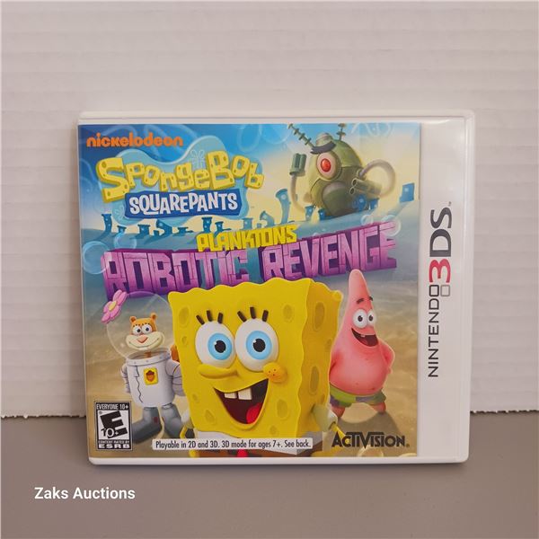 SpongeBob SquarePants: Plankton's Robotic Revenge, Nintendo 3DS, 2013