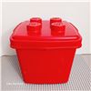 Image 1 : Empty Vintage 1999 LEGO Red Small Storage Box Bucket