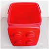 Image 3 : Empty Vintage 1999 LEGO Red Small Storage Box Bucket