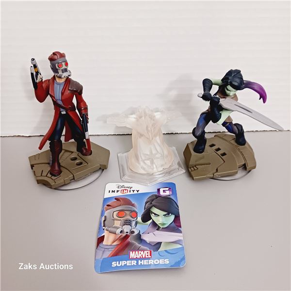 Disney Infinity, Star Lord, Guardians of the Galaxy Crystal Piece & Gamora