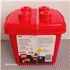 Image 2 : New Vintage 1999 LEGO Red Small Storage Box Bucket
