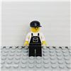 Image 1 : LEGO Overalls Black with Pocket, Black Legs, Black Cap