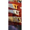 Image 5 : FIVE VINTAGE HAND SAWS