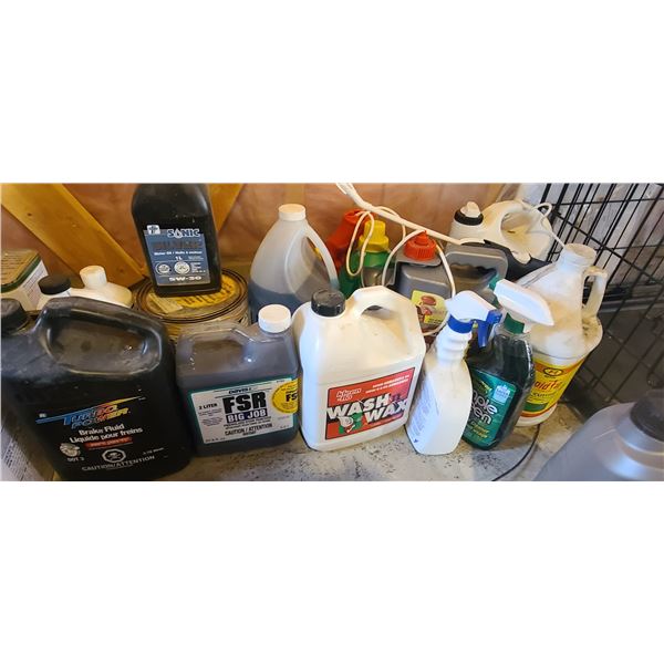 MISC HOUSEHOLD, YARD, AUTO SUPPLIES - MOST ARE FULL OR AT LEAST CLOSE TO FULL. PLEASE SEE IMAGES