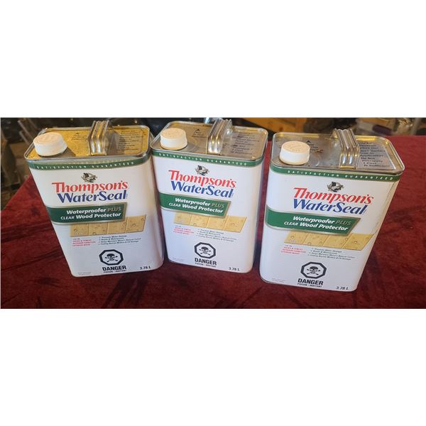 THOMPSON WATER SEAL THREE 1GALLON CANS