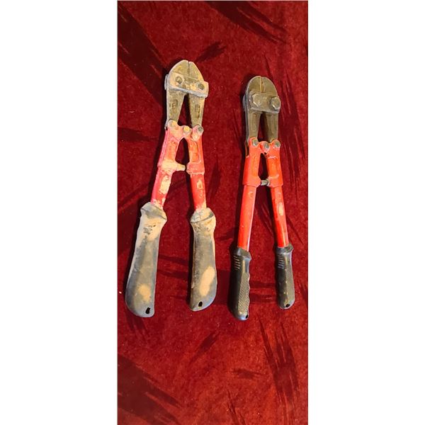 TWO SMALL BOLT CUTTERS 12" AND 14"