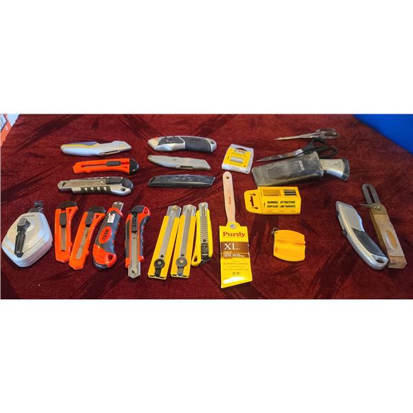 UTILITY KNIVES, BOX CUTTERS AND OLFA