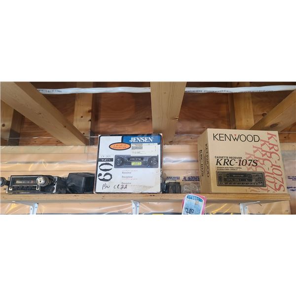 KENWOOD CASSETTE RECIEVER, JENSEN CASSETTE RECIEVER, HAYDEN TRANS COOLER, CAR RADIO - ALL ITEMS OF S