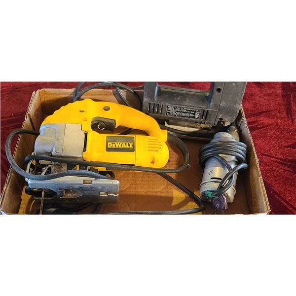 JIG SAW -DEWALT ORBITAL JIG SAW - POWER BUFFER, AND BLACK AND DECKER JIG SAW