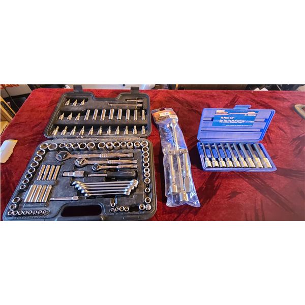 SOCKET SET, TIRE LUG NUT TOOL, METRIC 1/2" DRIVE ALLEN KEY SET