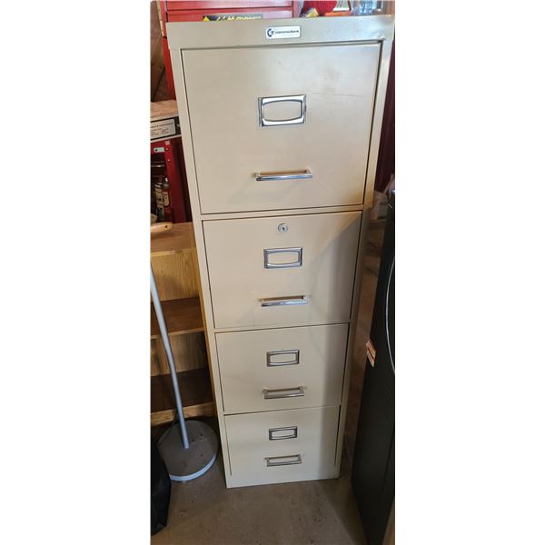 FOUR DRAWER FILING CABINET 52" X 18 X 15"
