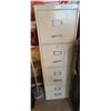 Image 1 : FOUR DRAWER FILING CABINET 52" X 18 X 15"