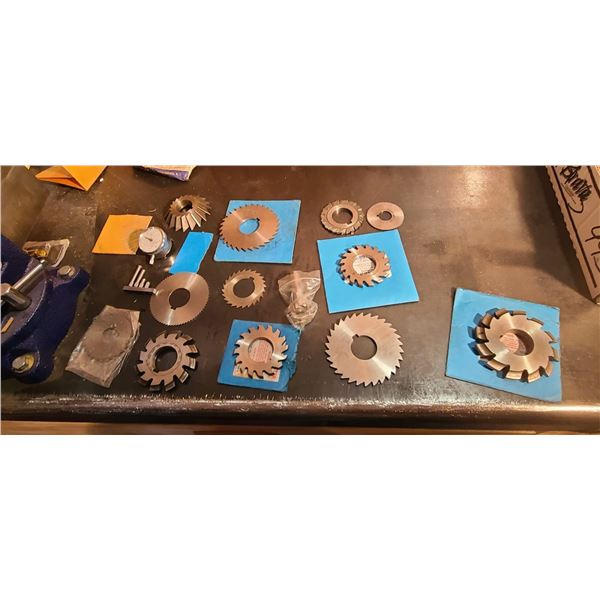 SLITTING SAW, CONVEX CUTTER, DOVE TAIL CUTTER, AND FINGER DIAL