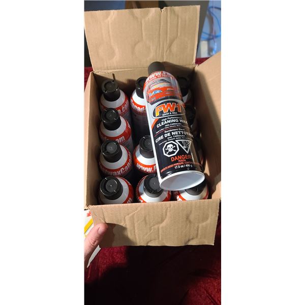 ONE CASE OF 12 CANS OF FW1 CLEANING WAX