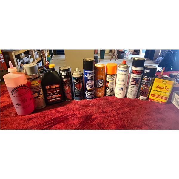 AUTOMOTIVE SPRAY, CLEANER, RAPID TAP, ARMOR COAT AND OTHER