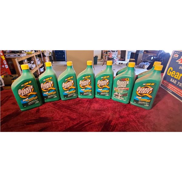 QUARTER STAT OI 20W-50 - SEVEN FULL AND TWO PARTIAL