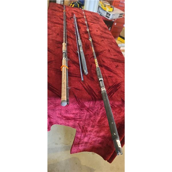CONOLON, DIAWA, SHAKESPEARE POWER ROD - THREE RODS