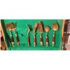 Image 3 : CUTTLERY SERVING SET MARKED SIAM (MOST LIKELY BRASS)