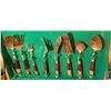 Image 4 : CUTTLERY SERVING SET MARKED SIAM (MOST LIKELY BRASS)
