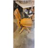 Image 11 : OAK BAR STOOL AND OAK OFFICE CHAIR