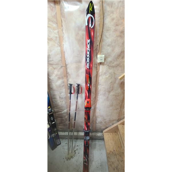 ROSSIGNOL DV 7S CARBON 75" SKI'S AND RAMY RACING TEAM POLES