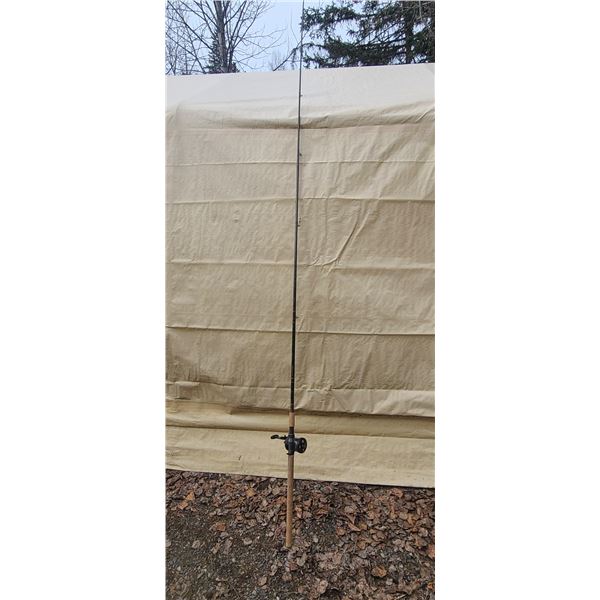 12" DAIWA - THE STEEL HEAD KEVLAR GRAPHITE ROD AND ABU GARCIA AMBASSADEUR REEL