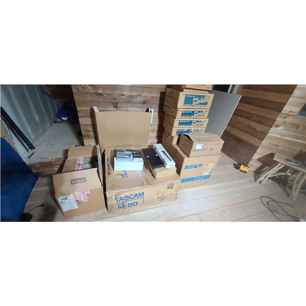 ESTIMATED $7,000 SOUND RECORDING STUDIO CONSTISING OF: TASCAM TEAC PRODUCTION M-50 MIXER, MX 5050, S