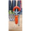 Image 24 : TWO TRACKS OF NUT DRIVERS, SCREW DRIVERS WITH MISC WALL ITEMS