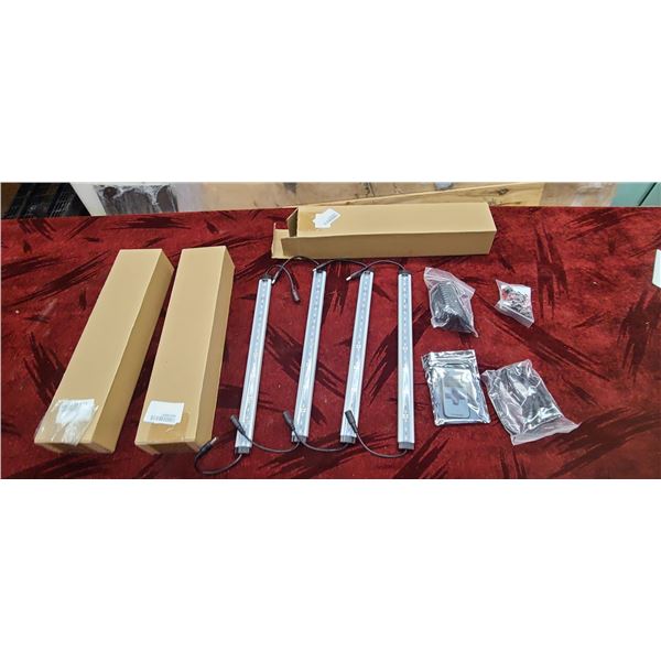 UNDER COUNTER LED LIGHT THREE BOXES OF FOUR PER BOX CAN CONNECT ALL THREE BOXES OR USE AS SINGLES