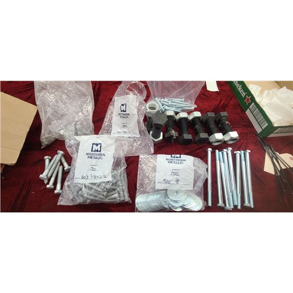 LAG BOLTS, WASHERS AND CAPSREWS