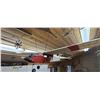 Image 3 : RED AND WHITE R.C. AIRPLANE - NO REMOTE OR STARTER SIZE" APPROX 62" X 48"